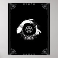 Black Mystic Fortune Teller Mystical Crystal Ball