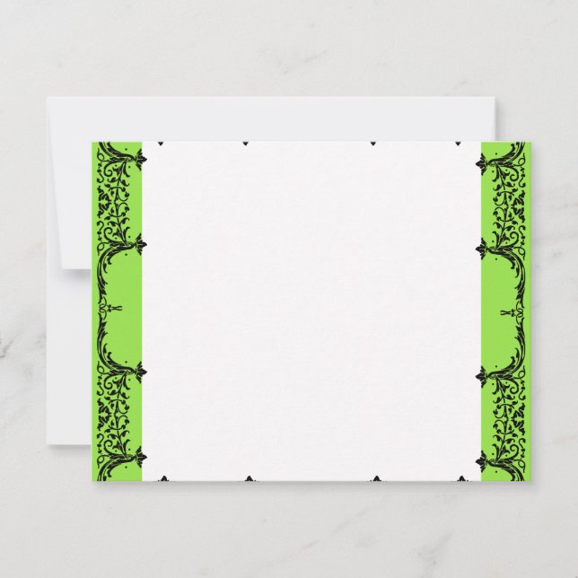 Black n White Lilie Danke, dass Sie Notizen Hochze (Vorderseite)