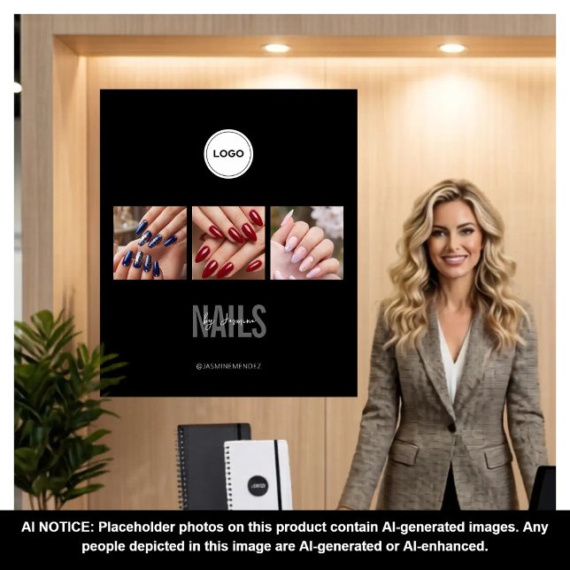 Black Nails Studio Foto Collage Messe Wandteppich (Von Creator hochgeladen)
