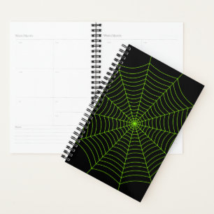 Black neon vert toile d'araignée Halloween motif