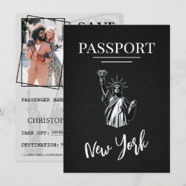 Black New York City Passport Save the Date