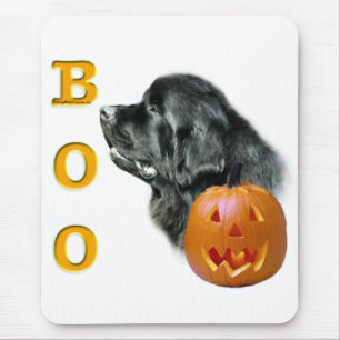 Black Newfundland Boo Mousepad