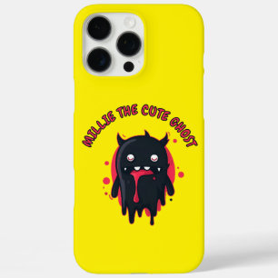 Black Niedlich Kawaii Ghost iPhone 16 Pro Max Hülle