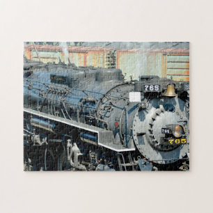 Black Nikel Plate Road 765 Dampflokomotive Zug