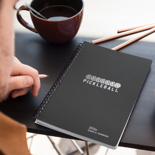 Black Noir Pickleball Personal Weekly Planer