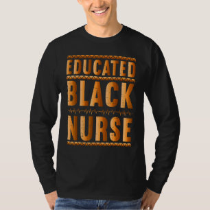 Black Nurse Melanin Nurse Erziehungsgeschichte T-Shirt