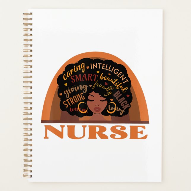 Black Nursing Nursing Design Planer (Vorderseite)
