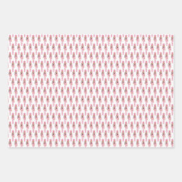 Black Nutcracker Ballet Soldiers Pastell Holidays Geschenkpapier Set