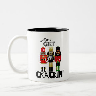 Black Nutcracker "Crackin" Geschenk Zweifarbige Tasse
