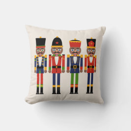 Black Nutcracker Weihnachtskissen Kissen