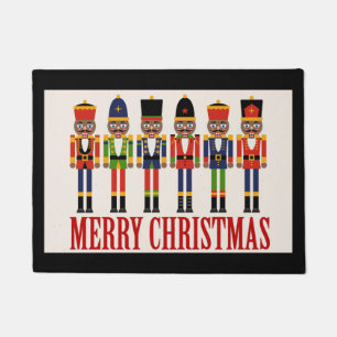 Black Nutcracker Weihnachtsmatte Fußmatte