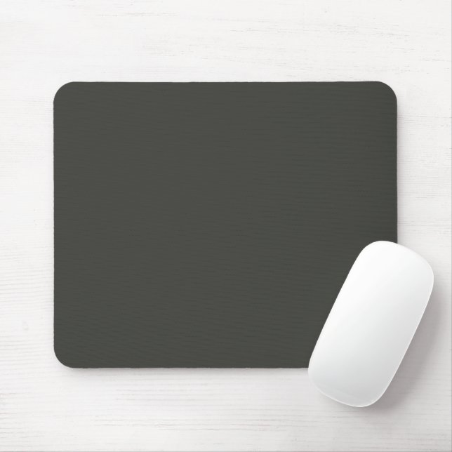 Black Olive Solid Color Mousepad (Mit Mouse)