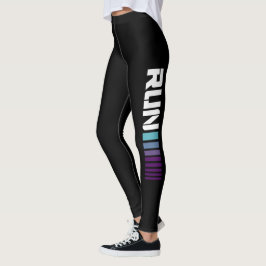 Black Ombré führt aktive Sportarten aus Leggings