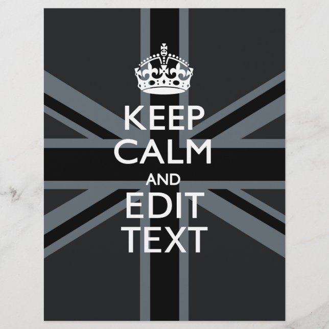 Black on Black Behalt Calm Personalisiert Union Ja (Vorderseite)