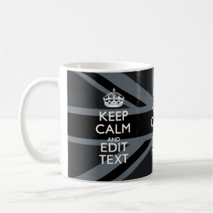 Black on Black Behalt Calm Personalisiert Union Ja Kaffeetasse