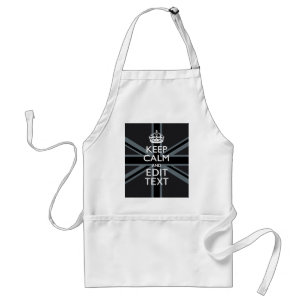 Black on Black Behalt Calm Personalisiert Union Ja Schürze