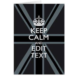Black on Black Behalt Calm und Ihre Text Union Jac