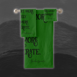 Black on Green Shakespeare Dois-Je Comparer..