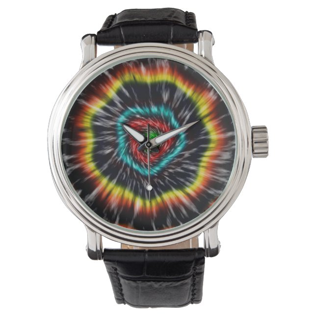 Black Opal Gefärbte Krawatte, Armbanduhr (Vorderseite)