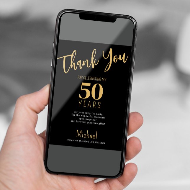 Black or tout âge fête d'anniversaire carte de rem (Créateur téléchargé)