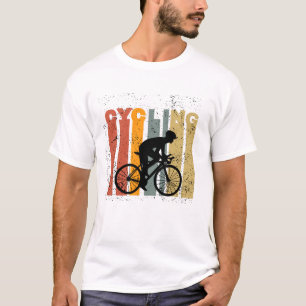 Black Orange Friendly Geometric Personal Cycling H T-Shirt