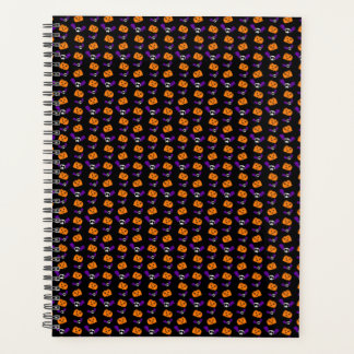 Black Orange Ghost Pumpkin Halloween Planer