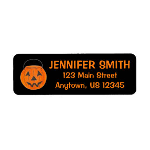 Black Orange Trick oder Treat Pumpkin Halloween