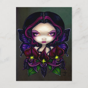 "Black Orchid Fairy" Postkarte
