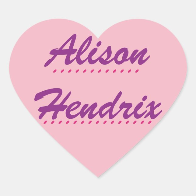 Black Orphan Alison Herz-Aufkleber (Vorderseite)