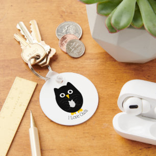 Black Owl Design Schlüsselanhänger