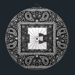 Black Paisley Bandana Birthday Hip Hop Rap Scarf Dartscheibe<br><div class="desc">Black Paisley Bandana Birthday Hip Hop Rap Scarf</div>