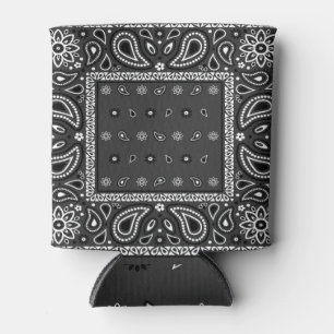 Black Paisley Bandana Birthday Hip Hop Rap Scarf Dosenkühler
