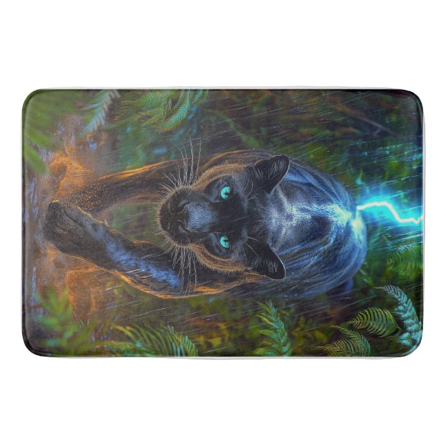 Black Panther Badematte (Vorderseite)