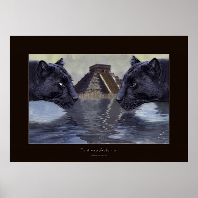 BLACK PANTHER & CHICHEN ITZA Art Poster (Vorne)