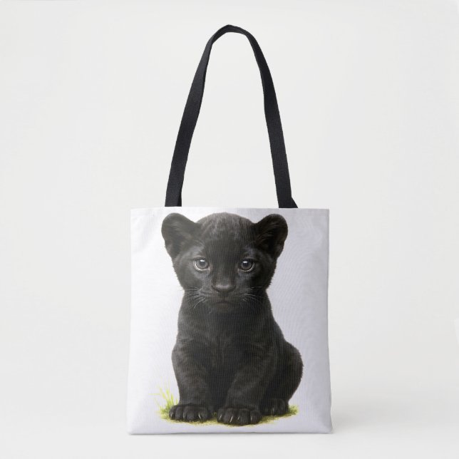 Black Panther Cube mit Big Eyes Tasche (Vorderseite)