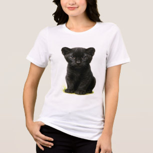 Black Panther Cube mit Big Eyes Tri-Blend Shirt