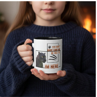 Black Panther Graphic "I'm Here"   Tasse