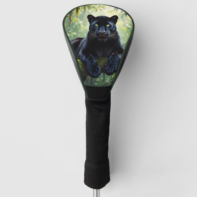 Black Panther in the Jungle Golf Headcover (Vorderseite)