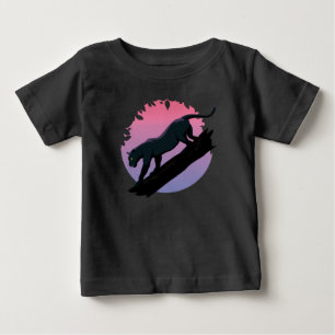 Black Panther Jungle Animal Baby T-shirt