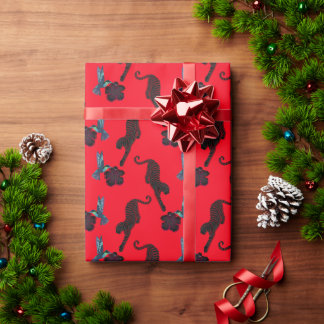 Black panther Maximalist Wrapping paper Geschenkpapier