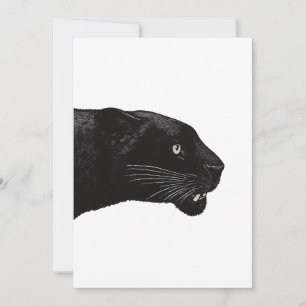 Black Panther par Toshi Yoshida Invitation