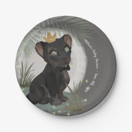 Black Panther Prince Baby Dusche Pappteller