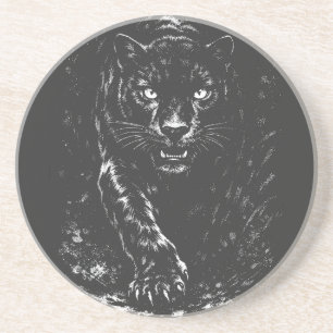Black Panther — von BurnsInHell Getränkeuntersetzer