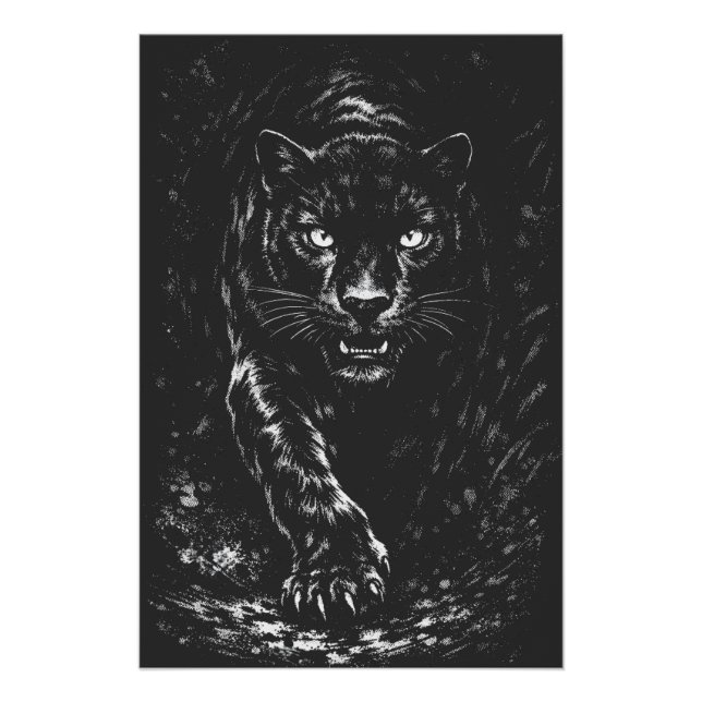 Black Panther — von BurnsInHell Poster (Vorderseite)