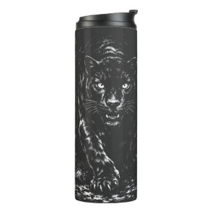 Black Panther — von BurnsInHell Thermosbecher