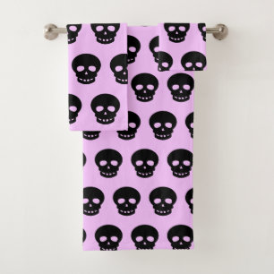 Black Pastel Goth Lilac Motif crâne