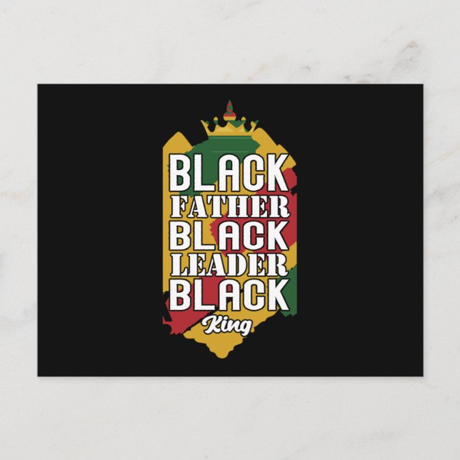 Black Pater Black Leader Black King (3) Ankündigungspostkarte (Vorderseite)