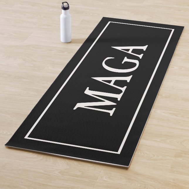 Black Patriotic MAGA Yoga Mat Yogamatte (Beispiel)