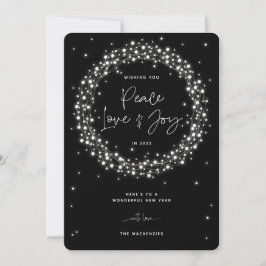 Black Peace Liebe+Joy Sparkling Lights Weihnachten