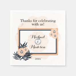 Black Pearl Watusi Tacao Wedding Napkins Serviette